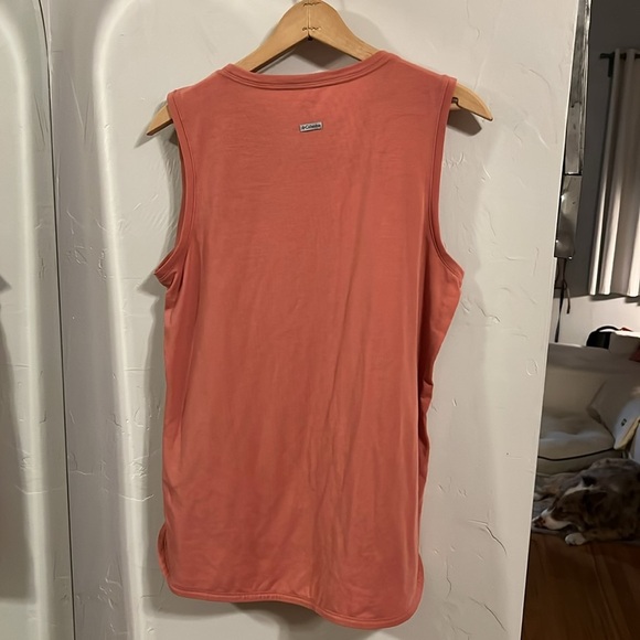 Columbia Women's Sleeveless Salmon Muscle Tee - Picture 3 of 3